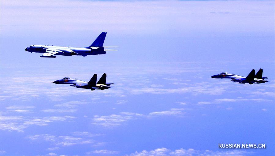 Самолеты ВВС НОАК различных типов совершили организованные "островные патрулирования" для повышения боеготовности