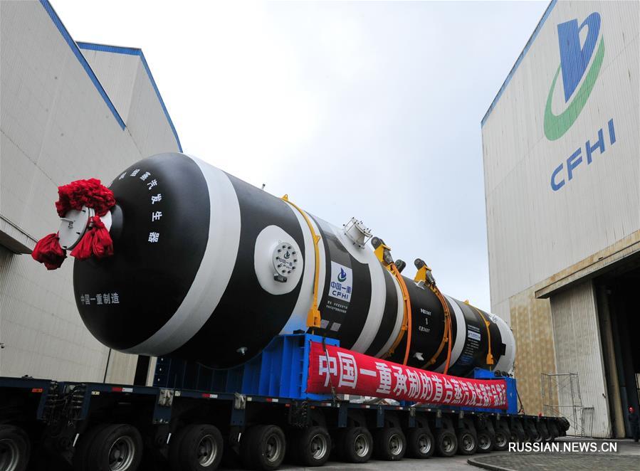 Корпорация China First Heavy Industries закончила сборку парогенератора для АЭС мощностью 1 млн кВт