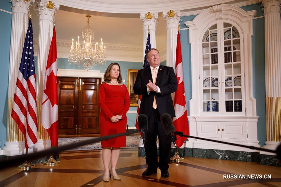 Госсекретарь США Майкл Помпео встретился с главой МИД Канады