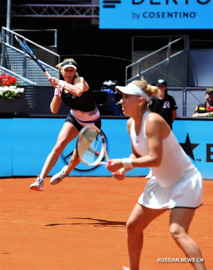 Макарова и Веснина - победительницы турнира в Мадриде в парном разряде
