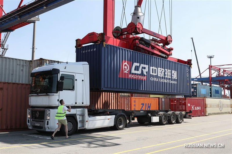 Гамбург -- важный транспортный узел сети международных грузовых железнодорожных перевозок "Китай -- Европа"