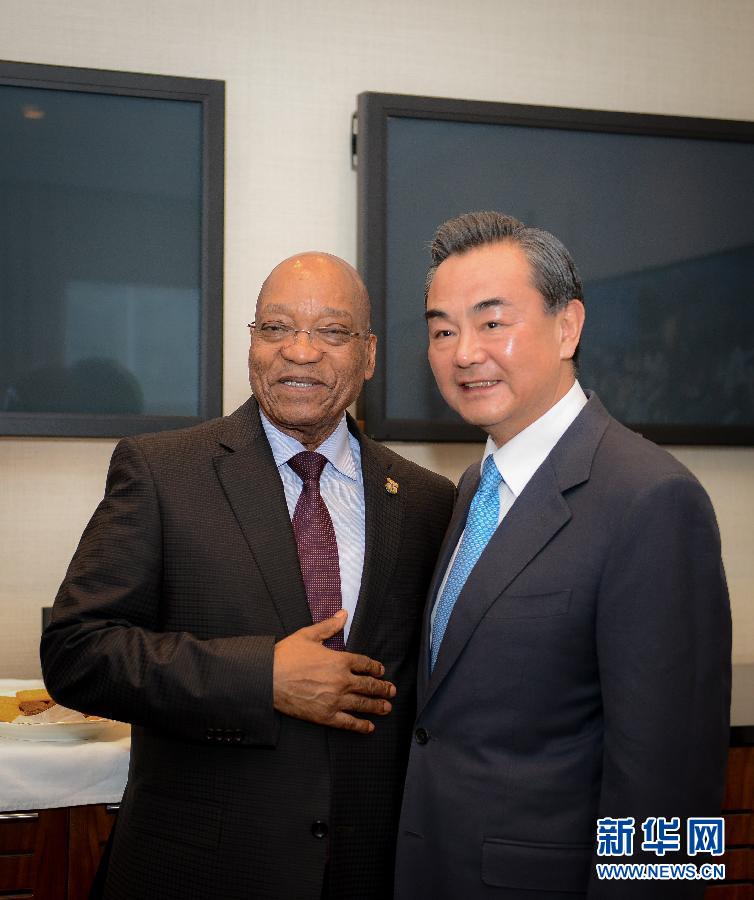 Президент ЮАР встретился с Ван И
