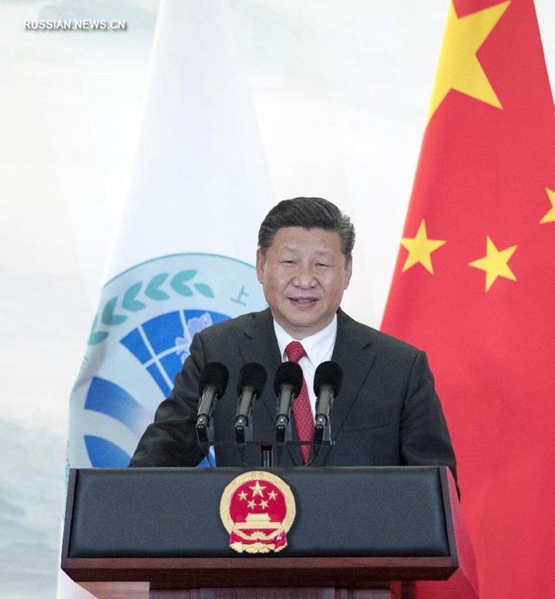 Си Цзиньпин поприветствовал зарубежных лидеров - участников заседания Совета глав государств-членов ШОС
