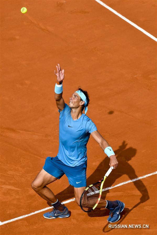 Р. Надаль победил в мужском одиночном разряде на Открытом чемпионате Франции по теннису