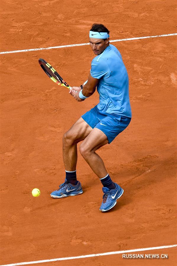 Р. Надаль победил в мужском одиночном разряде на Открытом чемпионате Франции по теннису