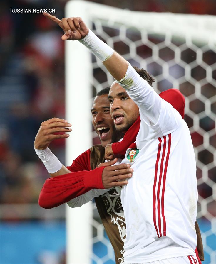 Футбол -- ЧМ-2018, группа B: Ю.Эн-Несири вновь вывел вперед Марокко в матче с Испанией