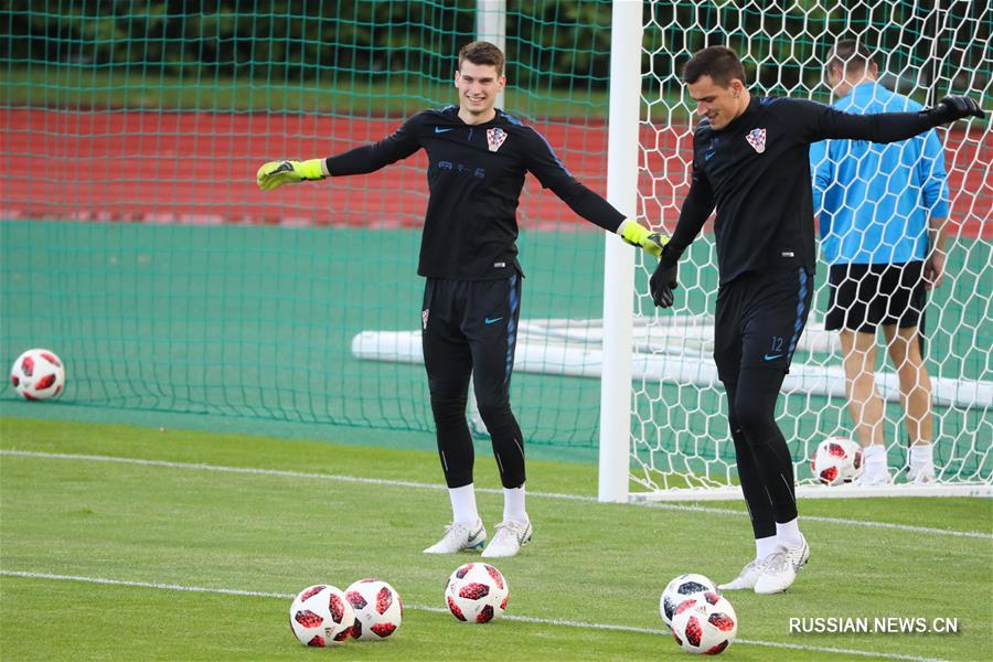 Футбол -- ЧМ-2018: сборная Хорватии готовится к полуфиналу