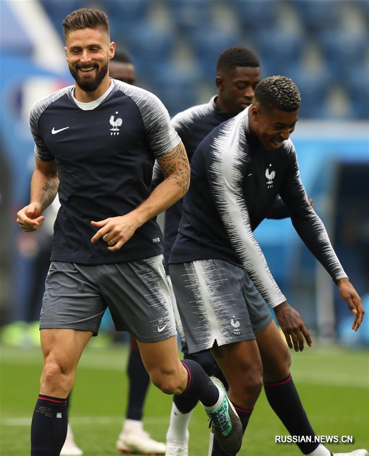 Футбол -- ЧМ-2018: сборная Франции готовится к полуфиналу