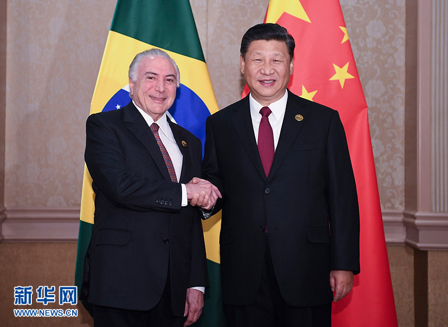 Си Цзиньпин встретился с президентом Бразилии М. Темером