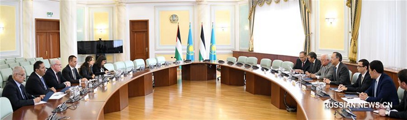 В Астане прошли переговоры глав МИД Казахстана и Палестины