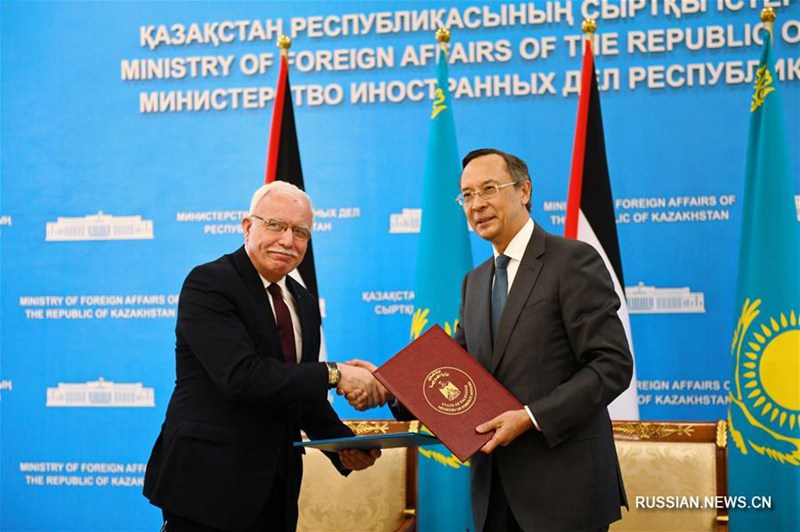 В Астане прошли переговоры глав МИД Казахстана и Палестины