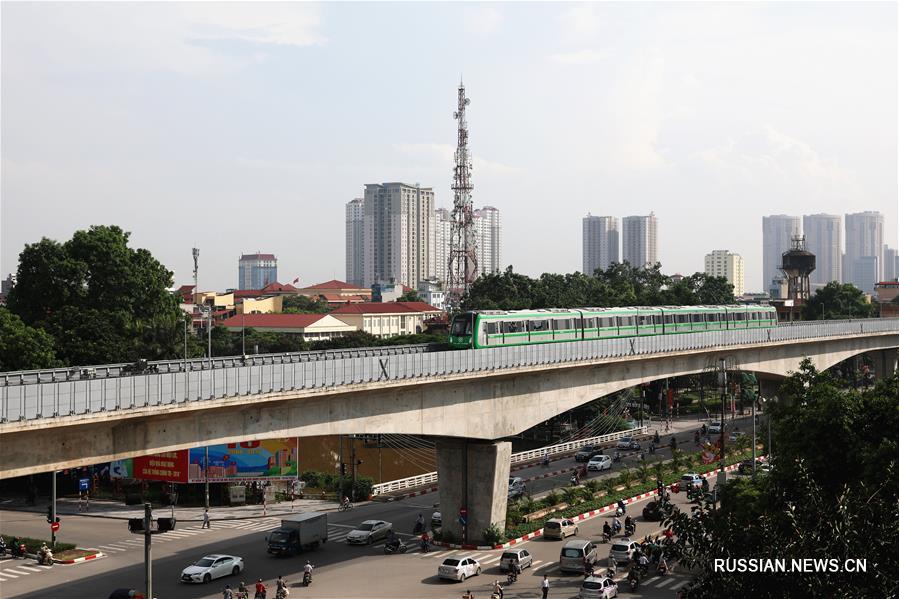 Построенная Китаем первая вьетнамская линия легкого метро готова к вводу в эксплуатацию