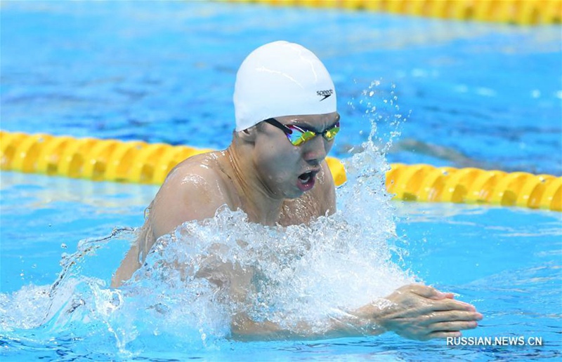 18-е Азиатские игры -- Плавание: сборная Китая стала первой в смешанной комбинированной эстафете 4X100 м