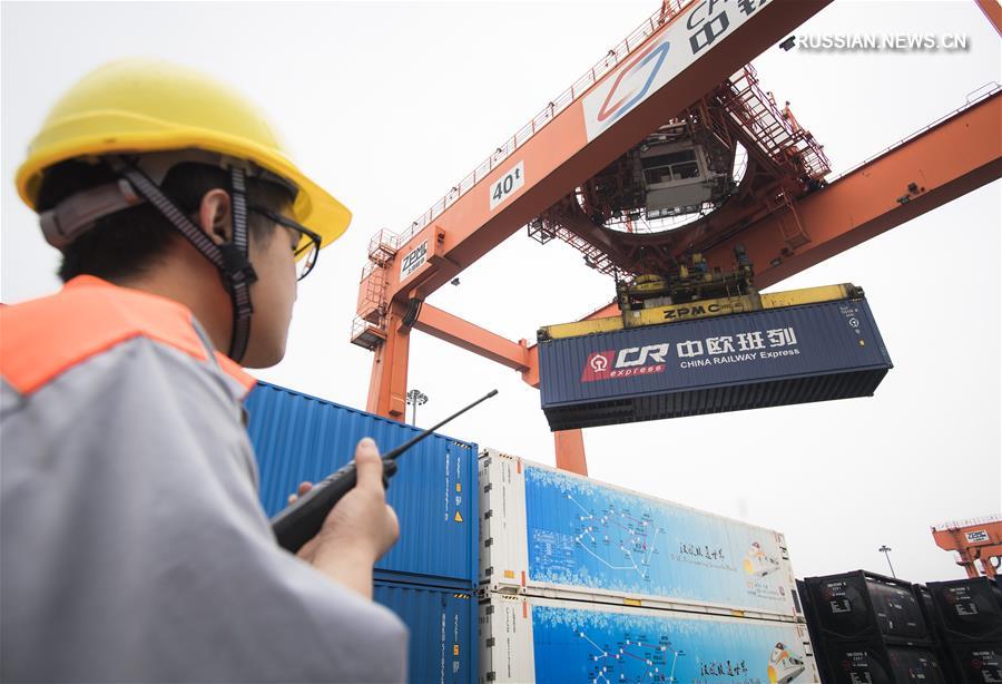 В рамках грузовых ж/д перевозок Китай-Европа отправлено 10 тыс. составов