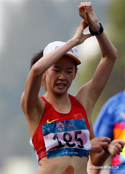 18-е Азиатские игры: китаянки завоевали золото и серебро в спортивной ходьбе на дистанции 20 км