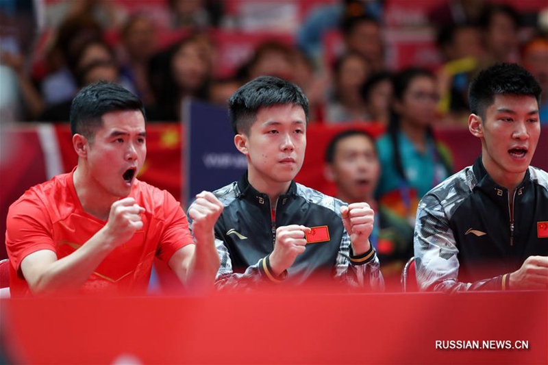 18-е Азиатские игры -- Настольный теннис /мужские команды/: Китай взял "золото"
