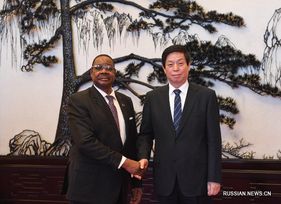 Ли Чжаньшу встретился с президентом Малави П.Мутарикой