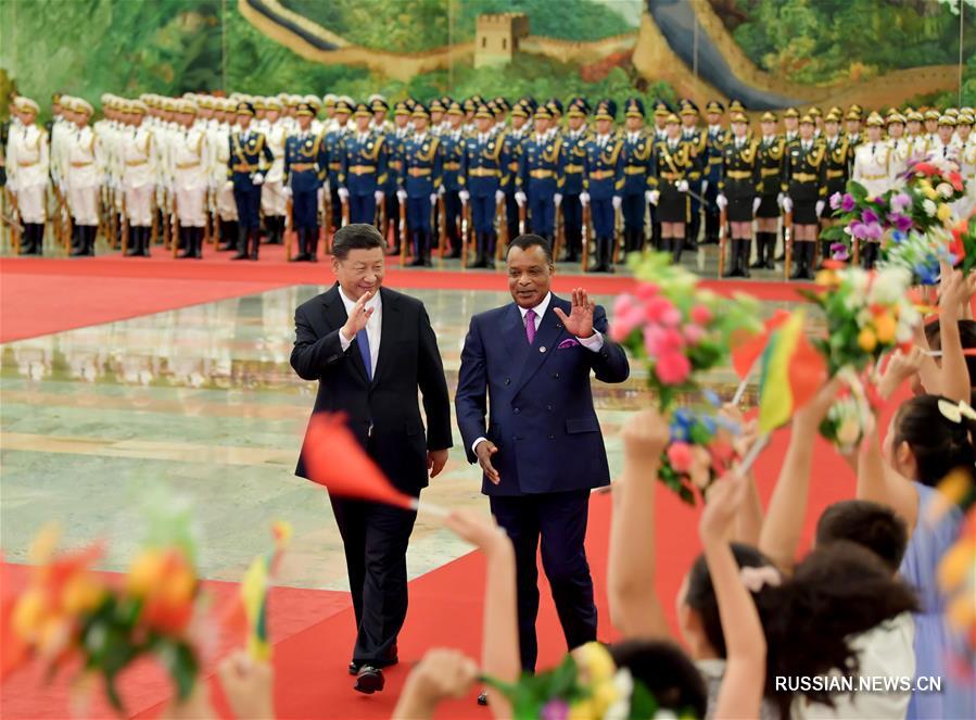 Си Цзиньпин провел переговоры с президентом Республики Конго Дени Сассу-Нгессо
