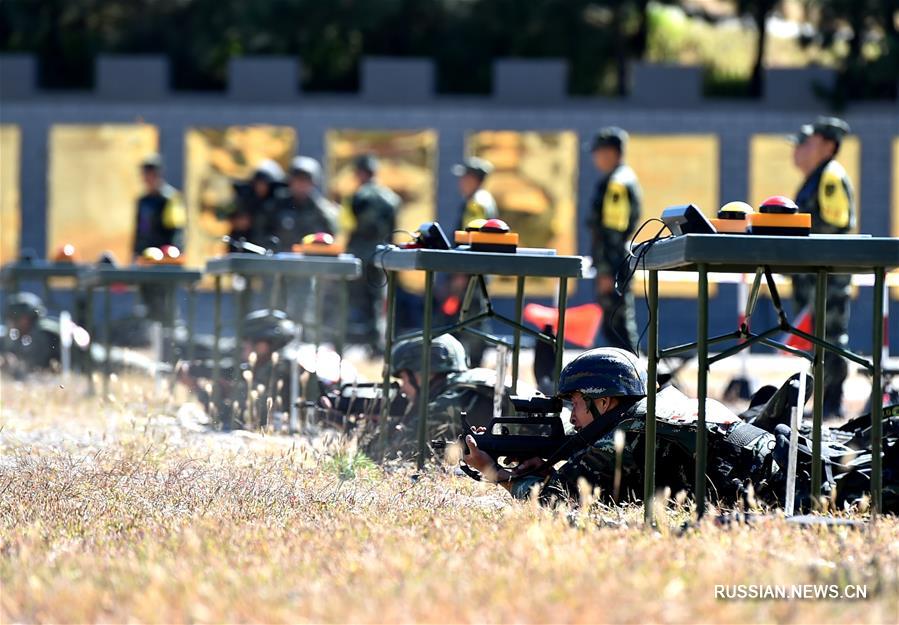 Под Пекином продолжаются состязания бойцов вооруженной полиции
