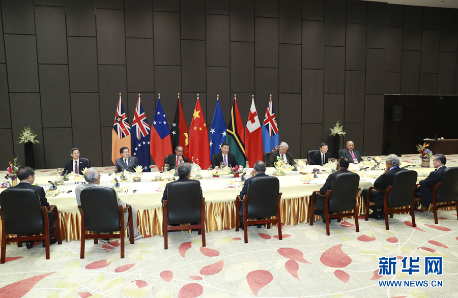 Си Цзиньпин провел коллективную встречу с руководителями установивших дипотношения с Китаем островных государств Тихого океана