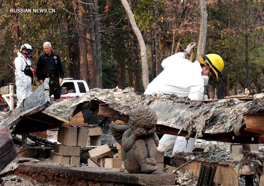 Число жертв лесного пожара в Калифорнии достигло 79 человек