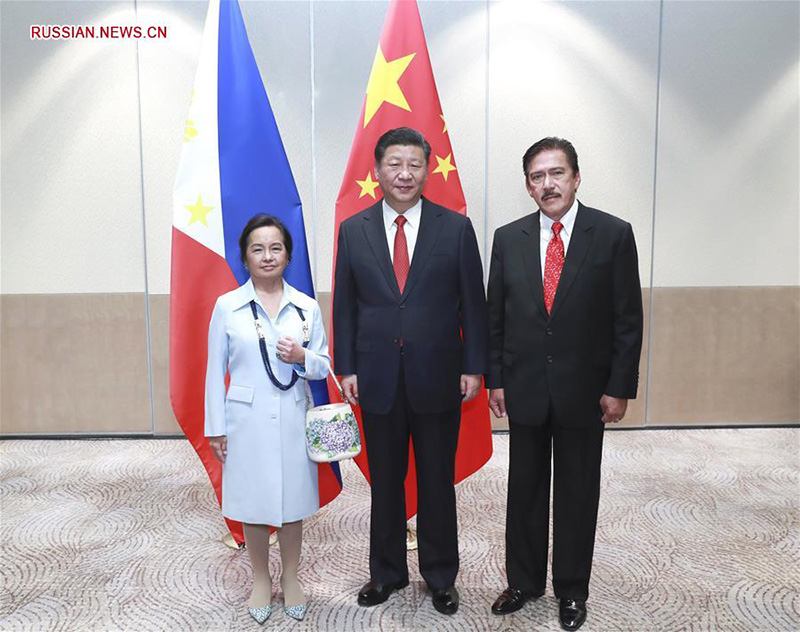 Си Цзиньпин встретился с председателями двух палат парламента Филиппин