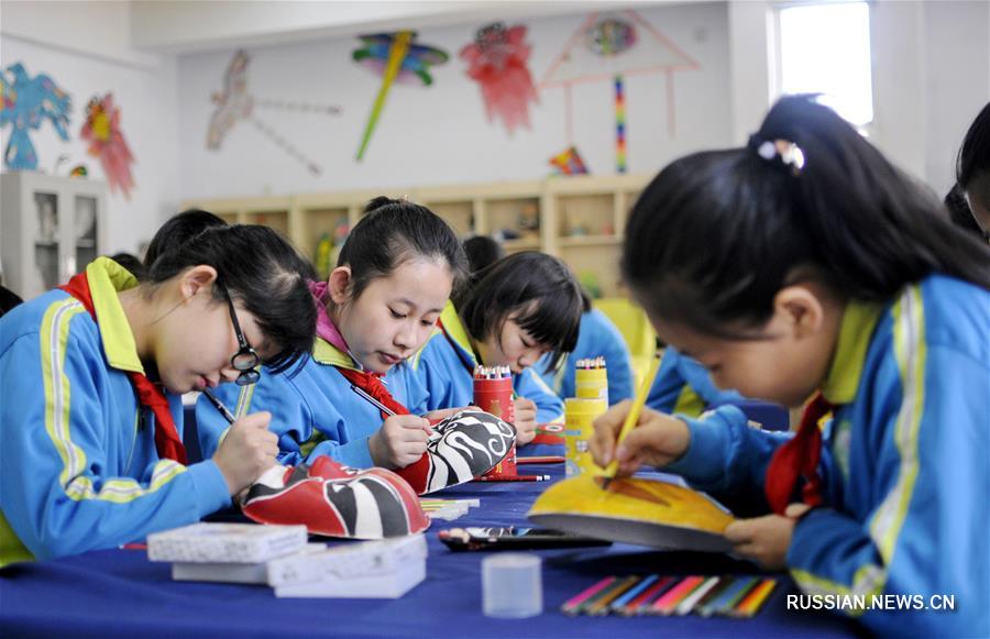 Школьные занятия по традиционной китайской культуре в Синтае