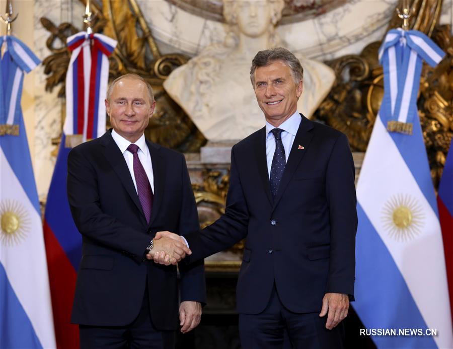 Встреча президента Аргентины с президентом России В. Путиным