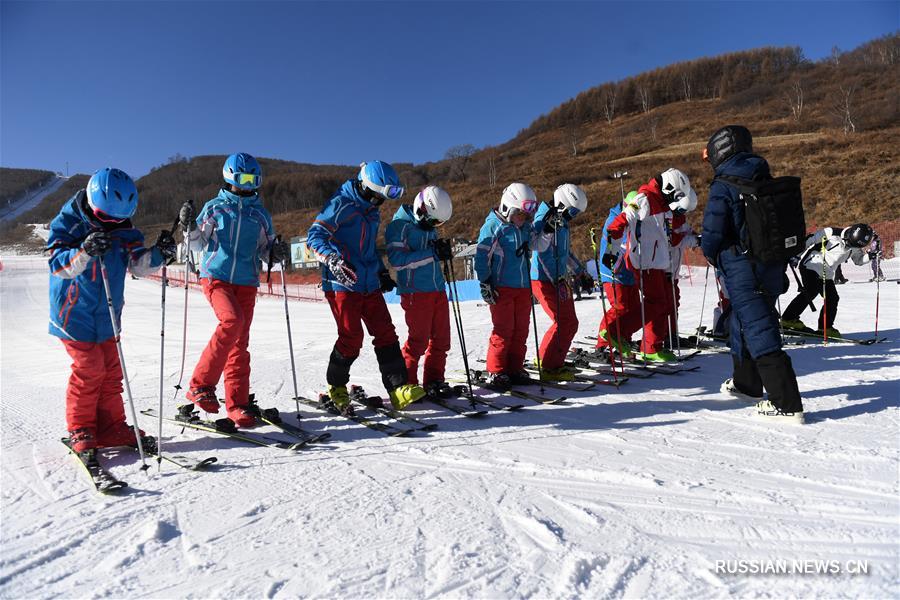 Школа зимних олимпийских видов спорта для молодежи и подростков в городе Чжанцзякоу