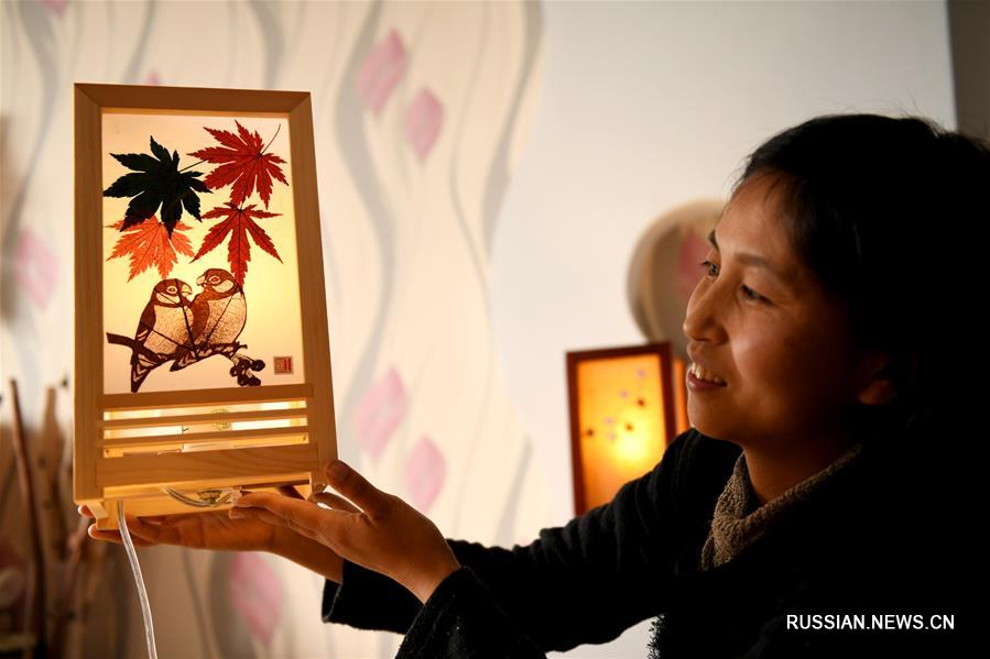 Резьба по листьям -- традиционное искусство провинции Хэбэй