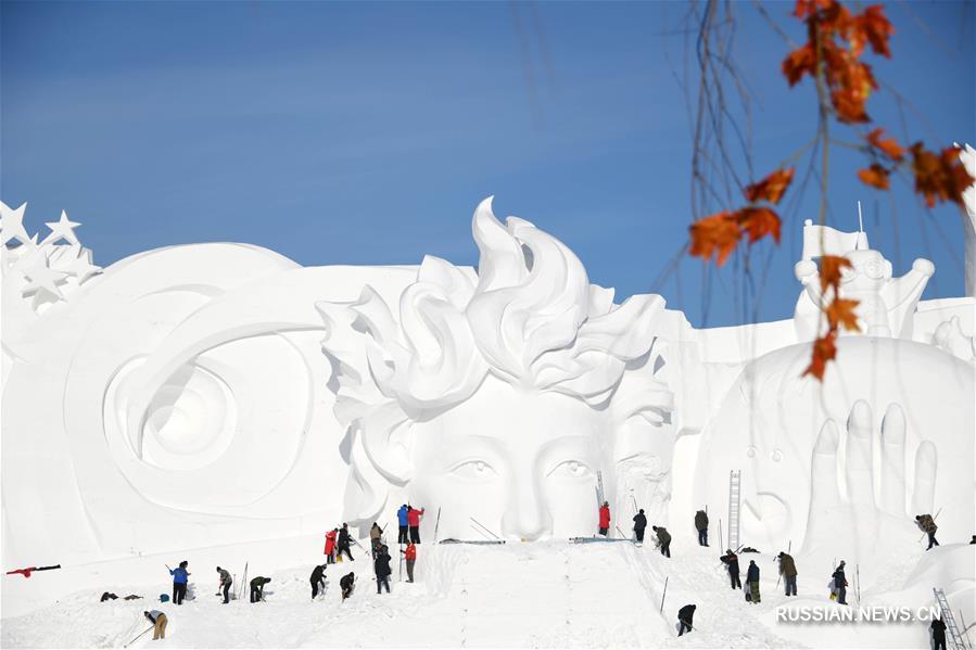 100-метровая снежная скульптура скоро появится в Харбине