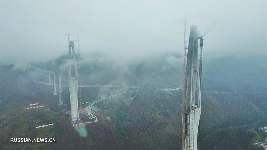 Строительство моста Пинтан в провинции Гуйчжоу завершится в 2019 году