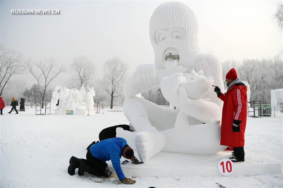 Завершился 24-й Харбинский международный конкурс снежных скульптур