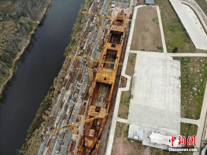 В Сычуане идет строительство копии «Титаника»