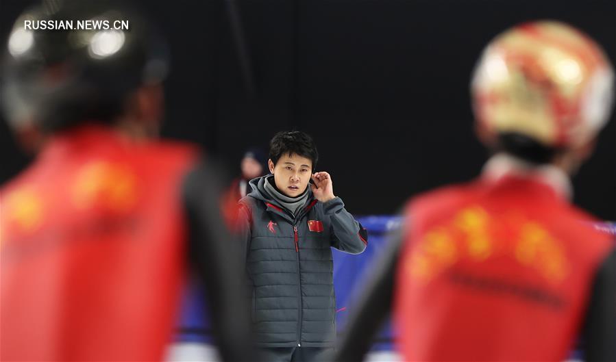Всемирная зимняя универсиада-2019 -- Шорт-трек: тренировка китайской сборной