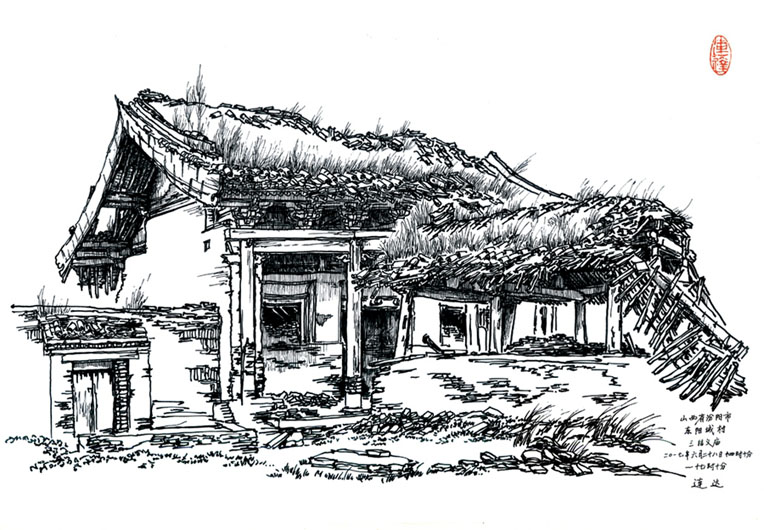 Китаец за 20 лет нарисовал 1700 исторических зданий провинции Шаньси