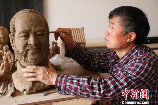 Удивительные глиняные скульптуры мастера из провинции Ганьсу