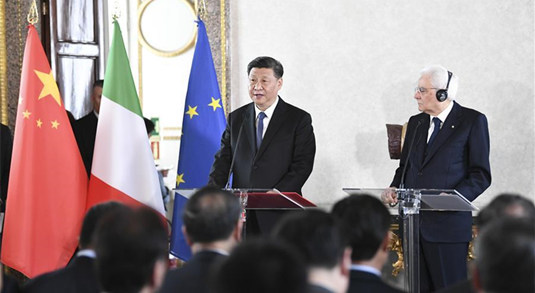 Си Цзиньпин и С.Маттарелла встретились с представителями трех механизмов сотрудничества Китая и Италии