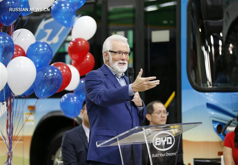 Китайский автопроизводитель BYD выпустил 300-й электробус в США