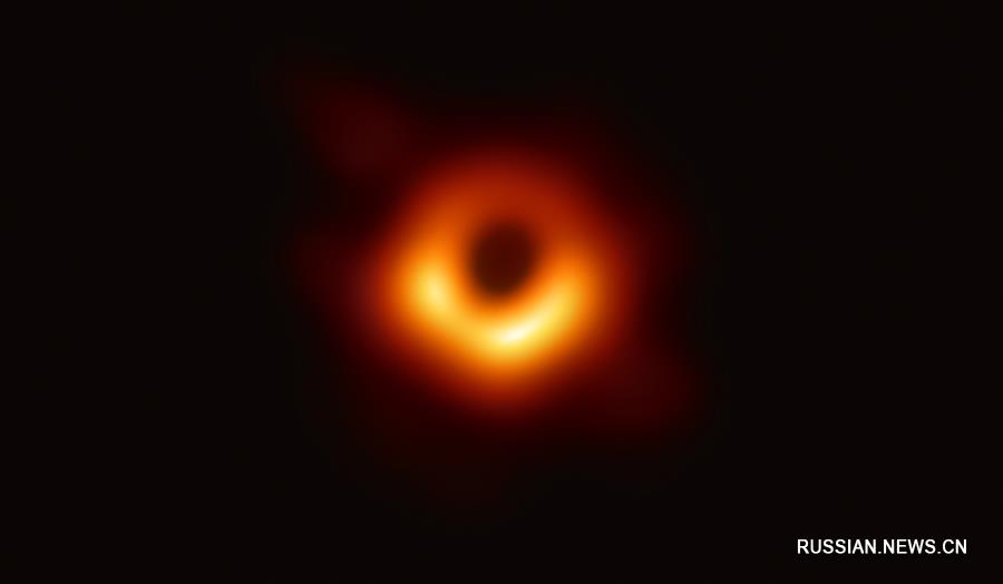 Первая в истории человечества фотография черной дыры