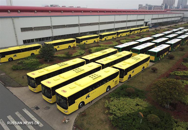 Пассажирские автобусы китайского производства экспортируются в Саудовскую Аравию