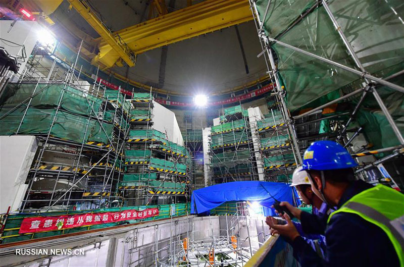 "Холодные" испытания начались на реакторе энергоблока № 5 АЭС "Фуцин"
