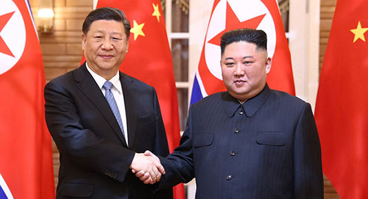 Си Цзиньпин провел переговоры с Ким Чен Ыном