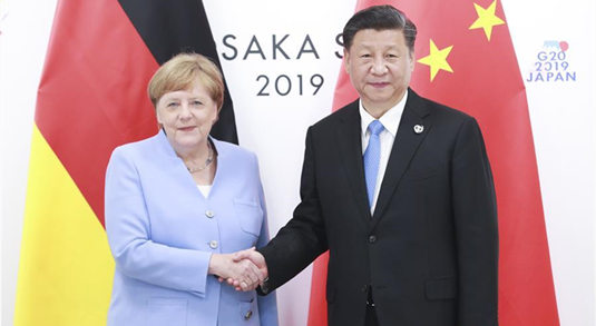 Си Цзиньпин встретился с канцлером Германии Ангелой Меркель