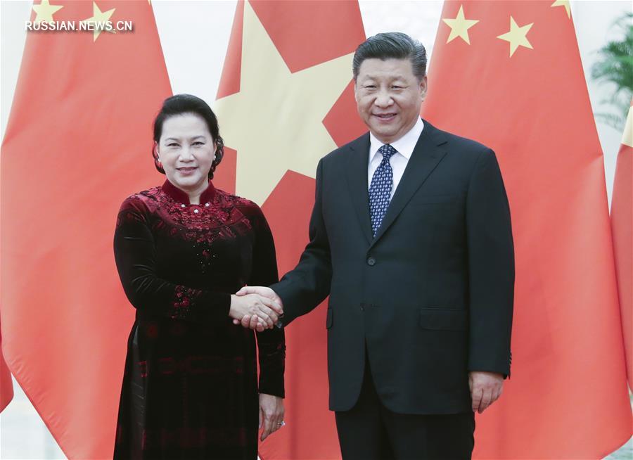 Си Цзиньпин встретился с председателем Национального собрания Вьетнама Нгуен Тхи Ким Нган