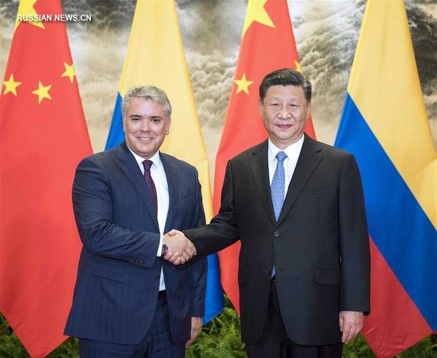 Лидеры Китая и Колумбии обещают развивать связи между двумя странами