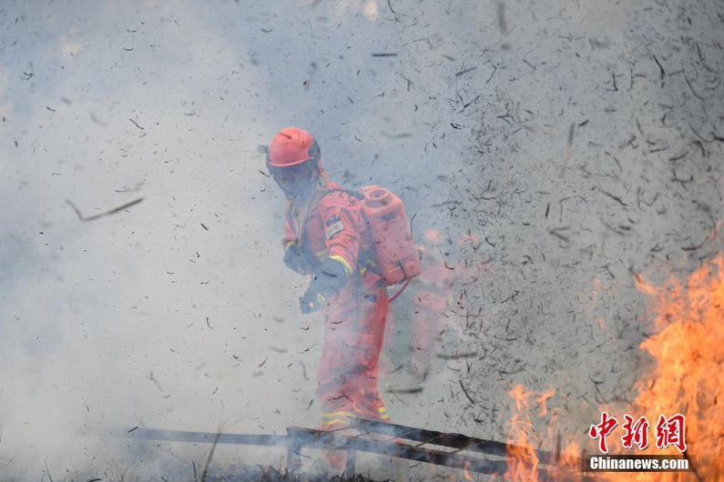 В Юго-Западном Китае проходит конкурс лесных пожарных