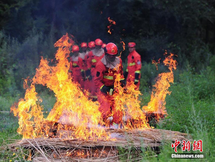 В провинции Цзилинь прошли учения лесных пожарных