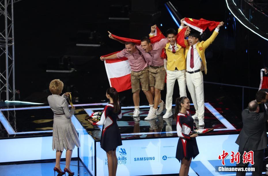 Китайская команда заняла первое место по общим баллам в 45-ом WorldSkills в Казани 