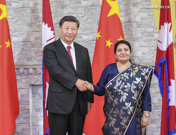 Си Цзиньпин встретился с президентом Непала Бидхьей Деви Бхандари